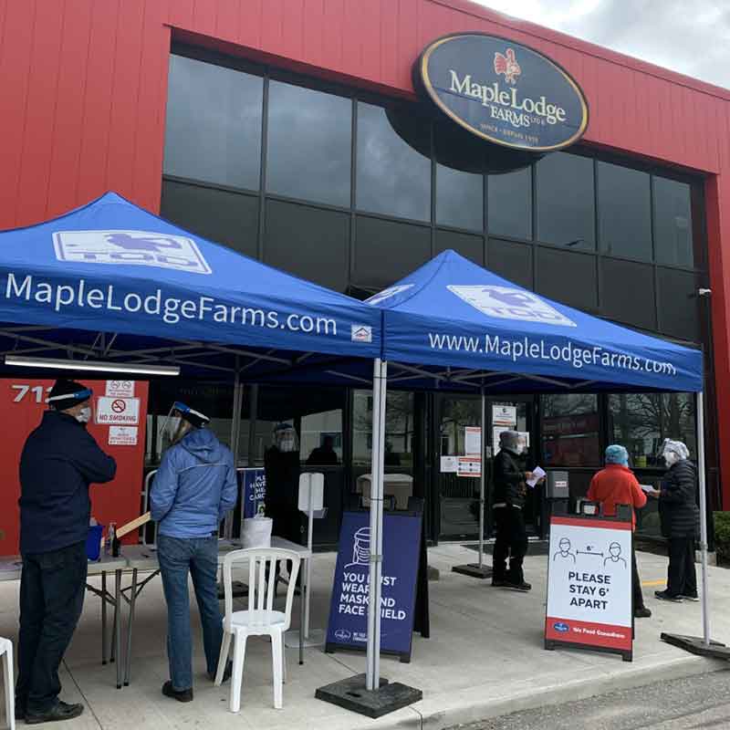 Maple Lodge Farms vaccination clinic